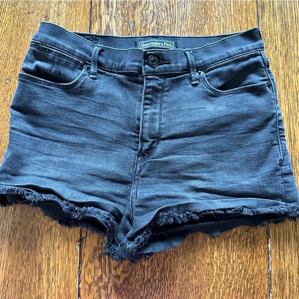 Abercrombie and Fitch light black shorts. Size 25